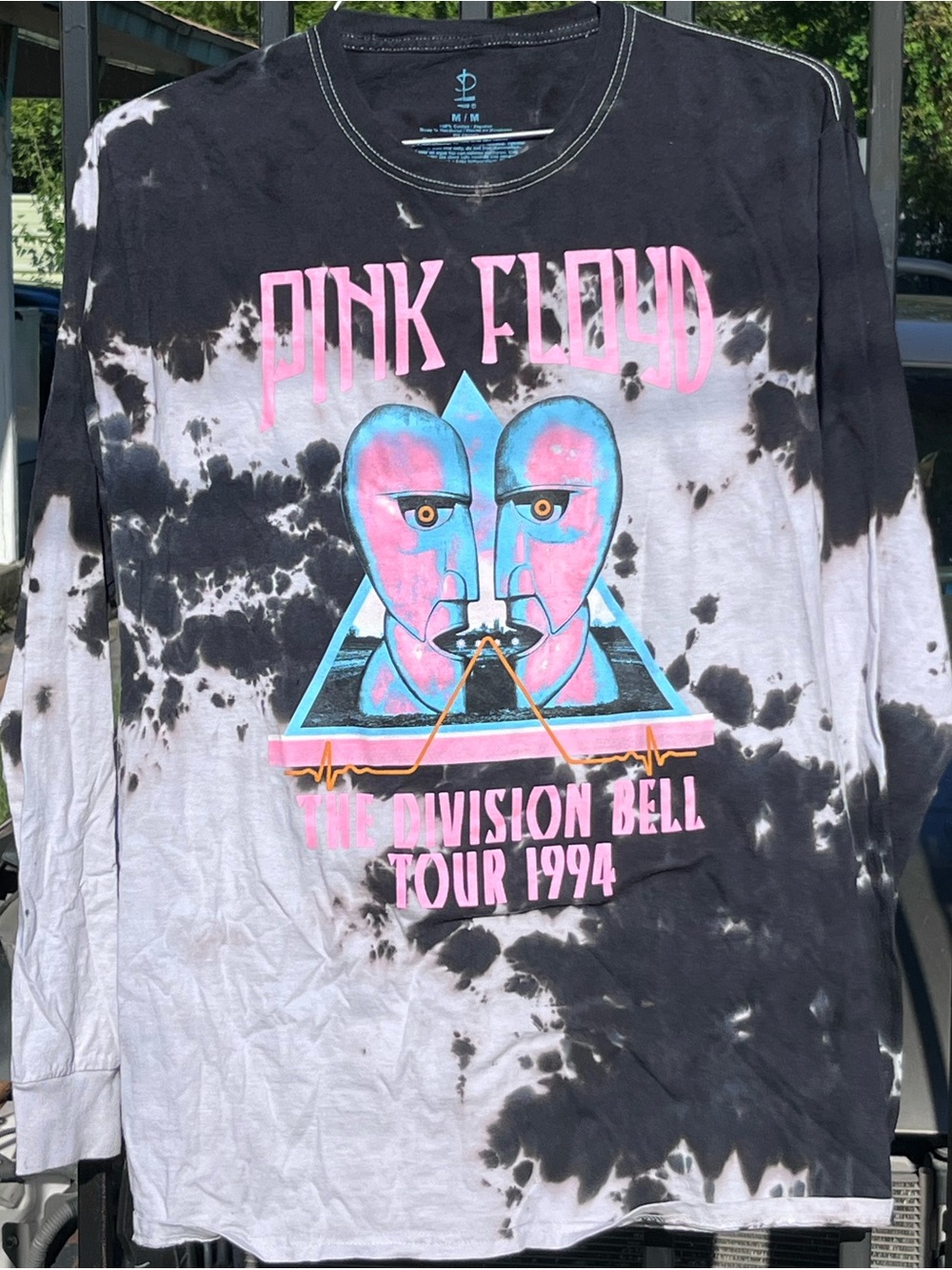 Pink Floyd Black White Long Sleeve Tee